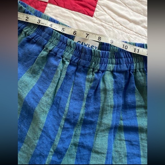 Cawley Studio Irish Linen Luna Stripe Trousers - Picture 4 of 4